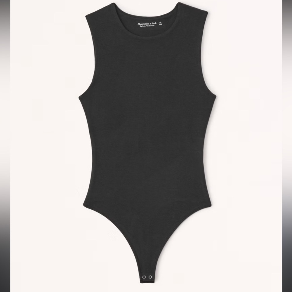 Black Seamless Crew Tank